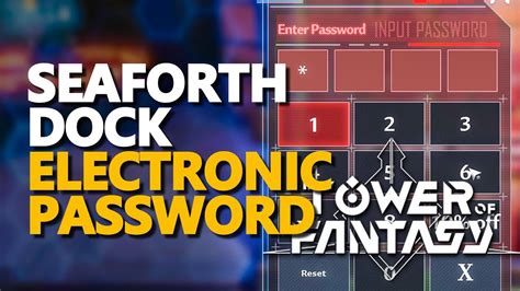 seaforth dock password